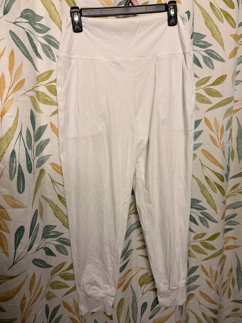 White High-Waist Women's Jogger Pants
